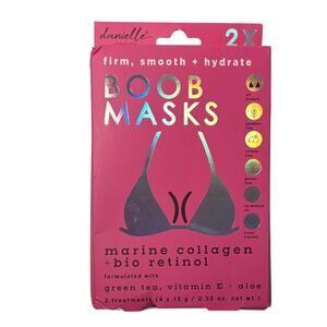 Danielle Creations Boob Masks 2 Treatments Marine Collagen Bioretinol NEW Sealed
